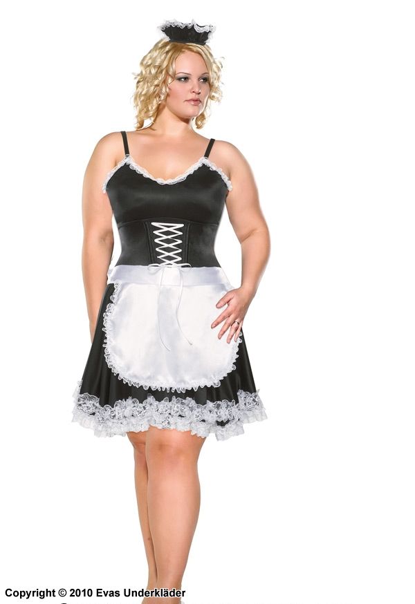French maid costume, plus size